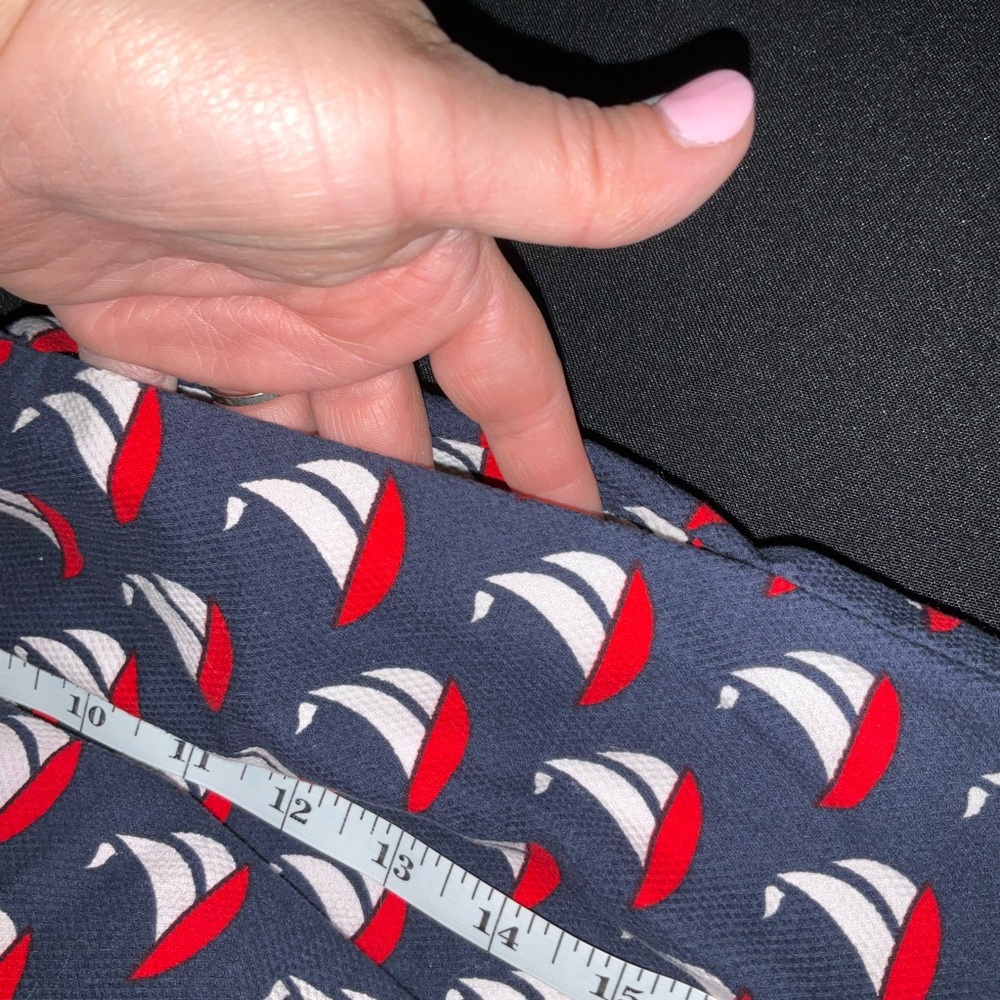 Anthropologie Red and Blue Nautical Print Halter Sundress - Picture 8 of 11